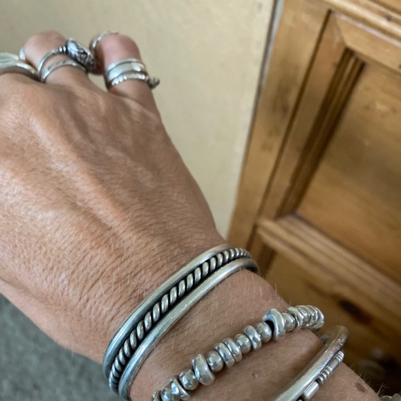 native american Jewelry - Vintage Sterling Navajo Cuff Bracelet